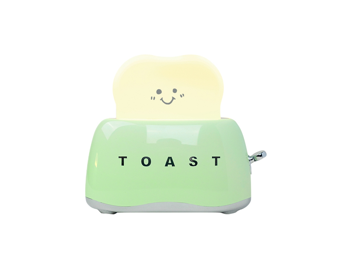 2026-lámpara De Toasta Recargable Para Dormitorio Luz Nocturna Ambiente Amarillo Cálido 3000k Ajustable Con Temporizador 30/60 Min 1200mah