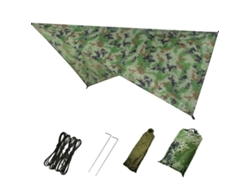 VIVILIYYA Tenda De Sombra Multifuncional Com Rede E Proteção Para Exterior Camuflada