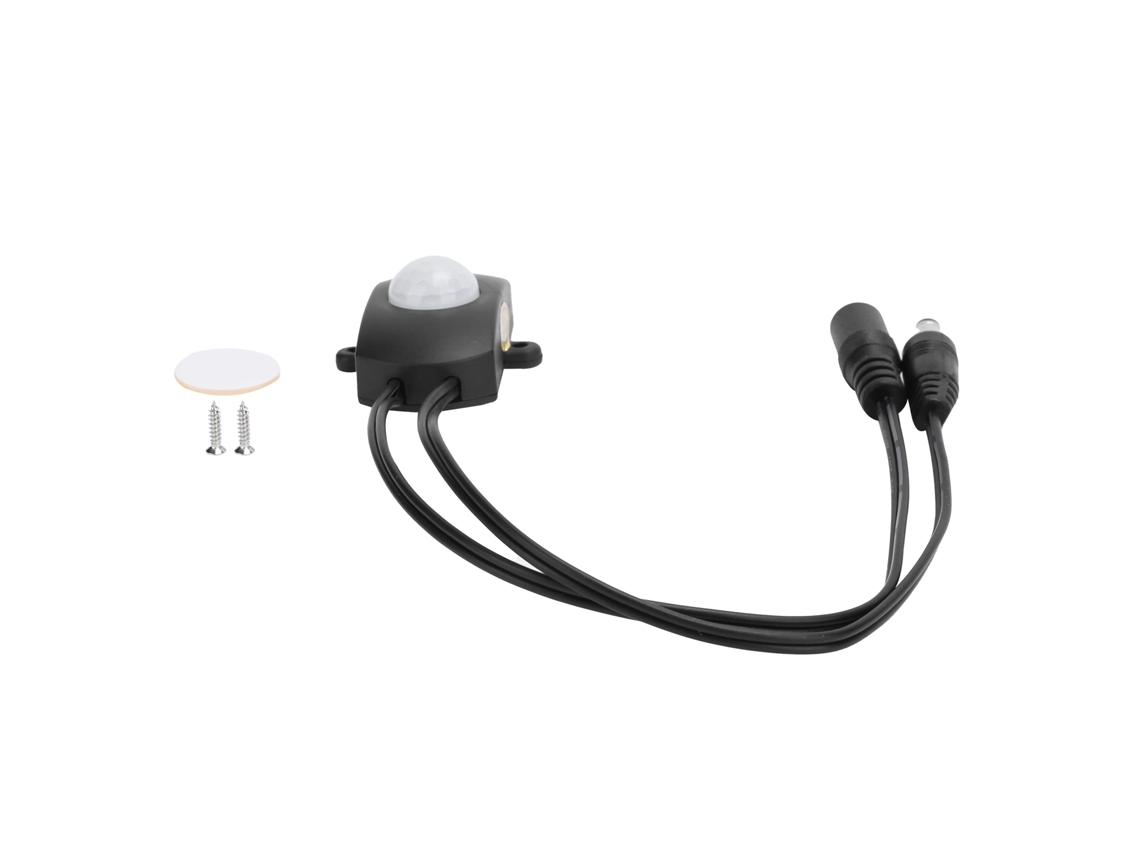 Rebe-sensor De Movimiento Infrarrojo Led Con Detector Corporal Para Tiras Led Dc6v‑24v Negro