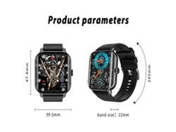 Relojes inteligentes para hombres y mujeres, con pantalla táctil, control de actividad física, frecuencia cardíaca y presión arterial, Yizhood