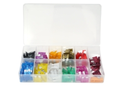 Kit de fusibles de cuchilla para coche, 140 piezas, tamaño mediano, 2A~40A, surtidos