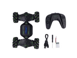 Ats-coche Rc Con Sensor De Gestos, Carro De Acrobacias 360 Grados, Control Remoto 2.4g Con Luz, Para Niños De 8+ Años, Color Verde