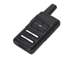 HURRISE Walkie Talkie VHF 400-470Mhz Mini Portátil UHF/VHF 16 Canales Radio FM Simplex Walkie Talkie UE 110-240V