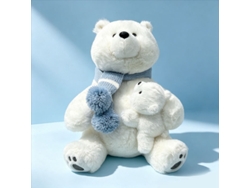 (28 Cm 0,25 Kg) Peluche De Osa Polar Madre Y Cachorro, Muñeco De Compañía, Muñeco Almohada
