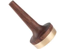 Estante Para Joyas De Nogal Negro, Soporte Para Anillos, Almacenamiento Para Objetos Pequeños.