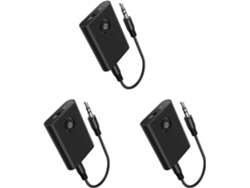 Adaptador Bluetooth 5.3 Para Avión (3 Unidades) Para 2 Auriculares Sin Conector, Mm, Transmisor-receptor