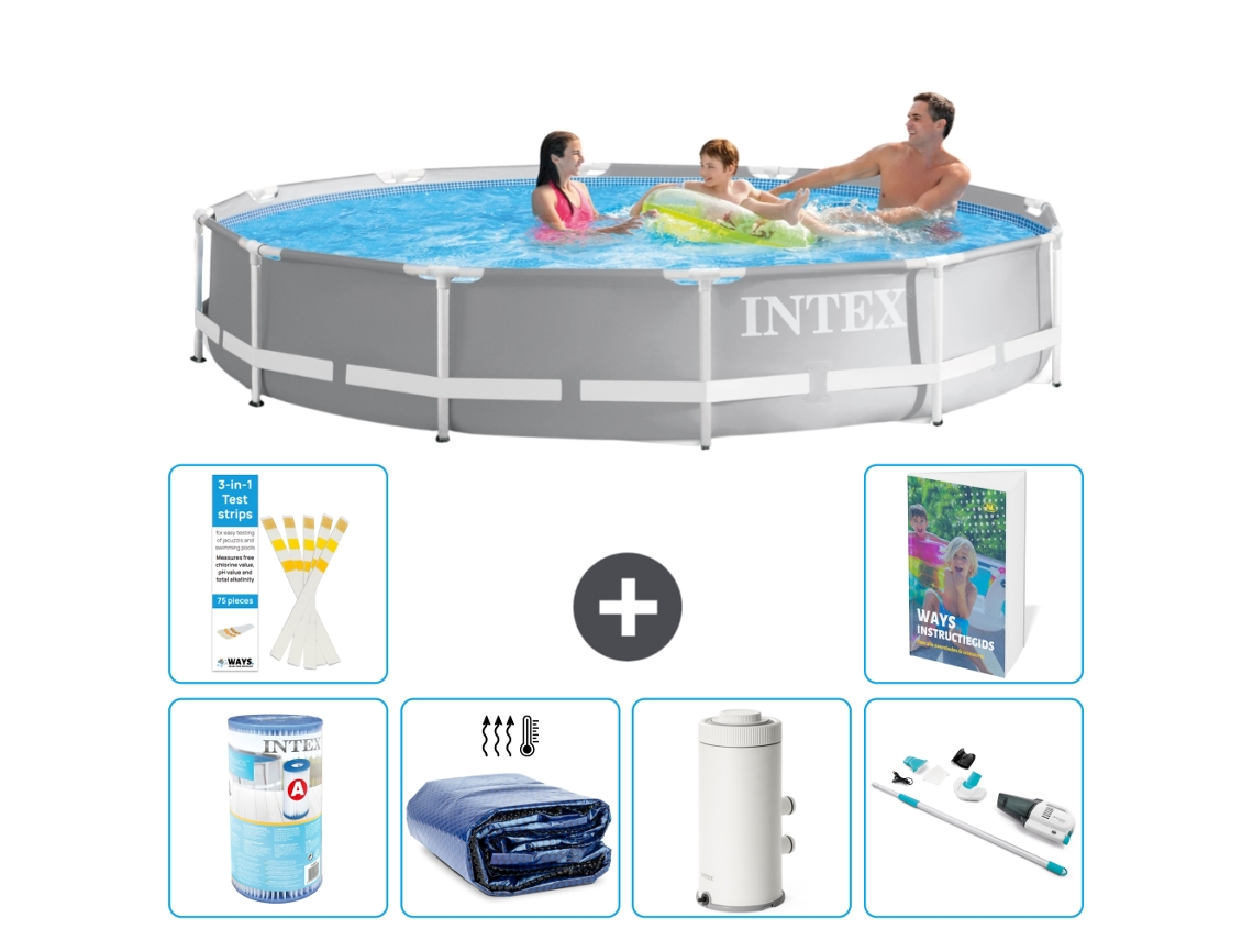 Intex Piscina Prism Frame Redonda - 366x76 Cm - 7-peças S120
