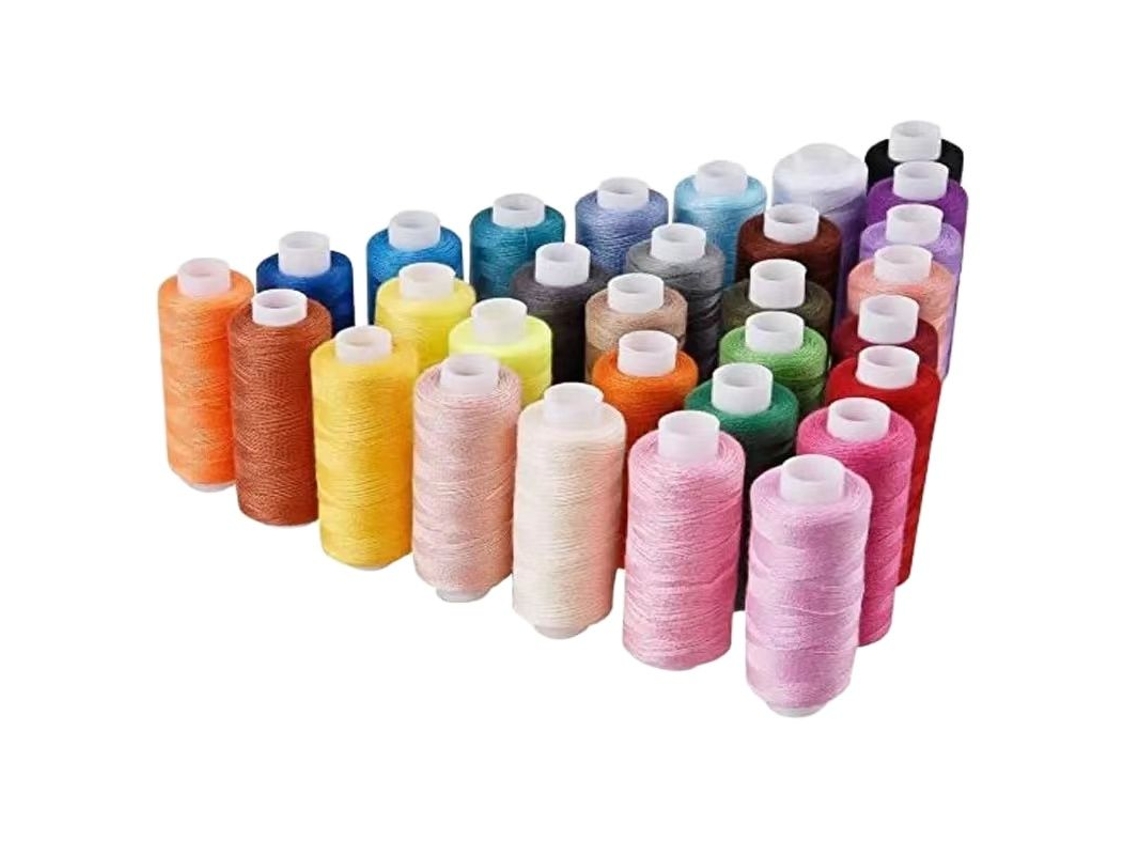 Hilo De Coser De 24 Colores, 100% Hilo De Poliéster, Aprox. 40 Metros Por Rollo, Hilo De Coser Para Uso Doméstico
