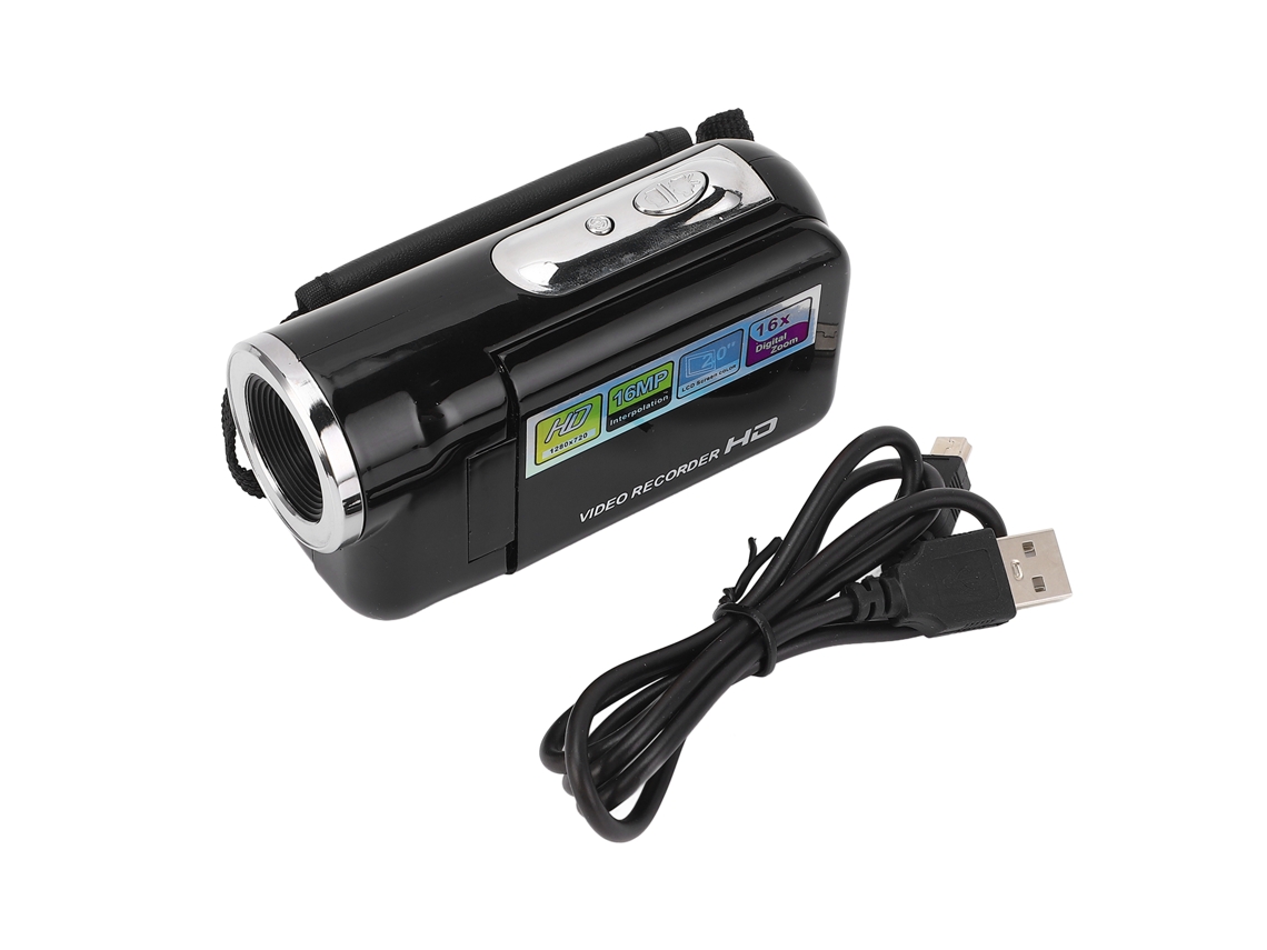 Videocámara digital 1080p con grabadora de vídeo y pantalla giratoria