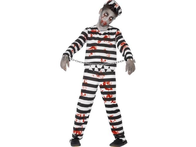 Disfraz de Niña DISFRAZZES Preso Zombi (Talla: 4 a 6 años)