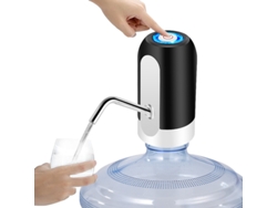 Bomba de agua para botellas de 3 a 5 galones, dispensador eléctrico portátil de agua USB, negro, GERTIZ