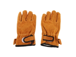 Guantes De Barbacoa De Cuero Grueso, Ignífugos Y Termoaislantes Para Barbacoa, Cocina, Horneado Y Corte.