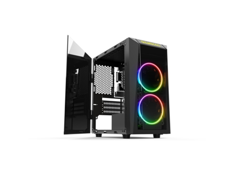Micro atx carcasa de pc mini torre con panel de cristal GAMDIAS Talos E1 RGB