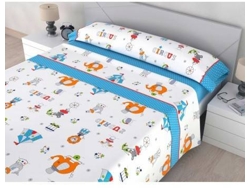 Juego de Sábanas Circus 54654 Azul 90 cm