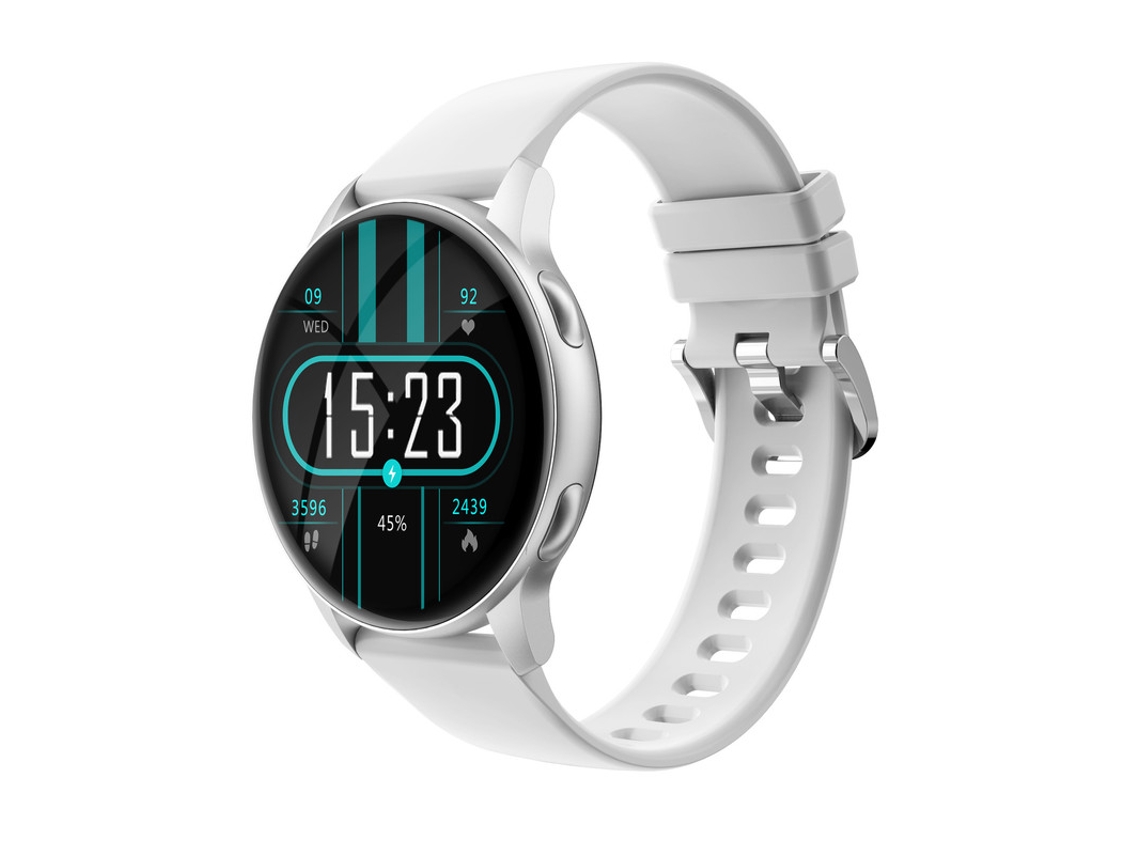 LA17, Reloj inteligente de fitness con presión arterial/frecuencia cardíaca/monitoreo del sueño, plateado GODTVAGT