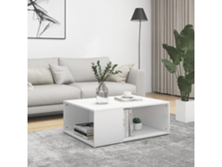 Mesa de Centro de Apoyo 90X67X33 Cm Contrachapado Blanco