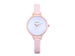 Reloj De Pulsera Para Mujer Re012, Caja Delgada De Aleación, Analógico, Cuarzo, Oro Rosa.