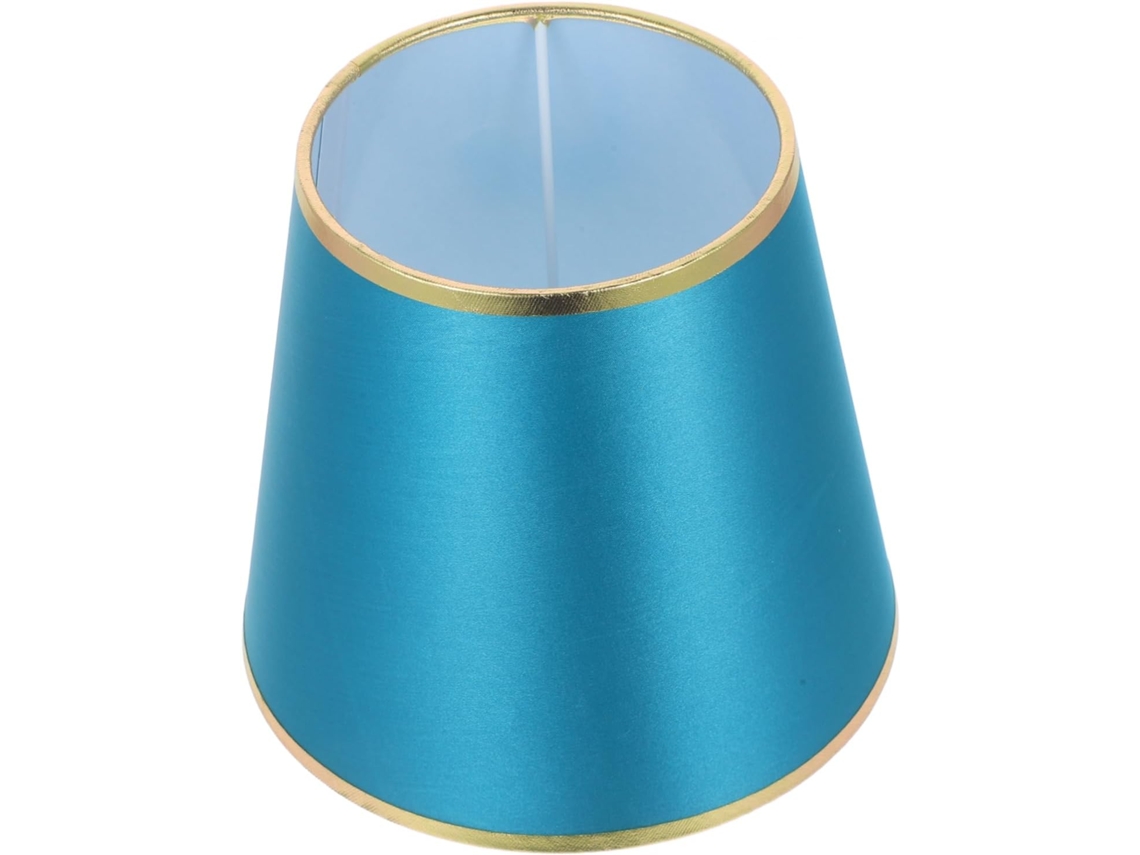 Lámpara De Mesa Moderna De Tela Verde Dorado Con Casquillo E27 Cm