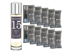 Perfume masculino Caravan Nº15 150 ml Set de 10 Frascos Fragancia