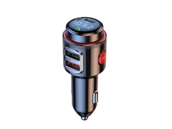 Transmisor de FM YIZHOOD T23 PD30WQC 3.0 Bluetooth 5.4 Manos Libres Inalámbricas U Disk Play negro