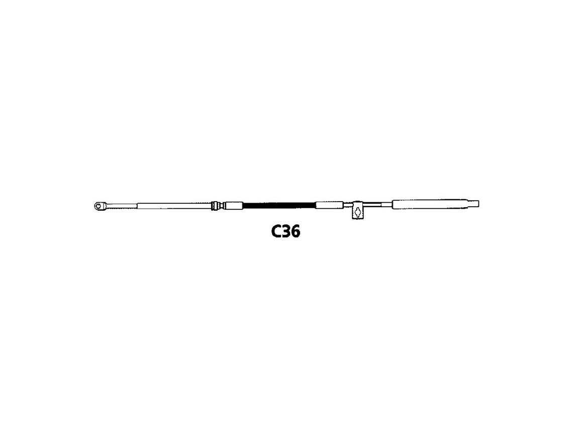 Cabo de Controle C36 Prateado 10´ULTRAFLEX