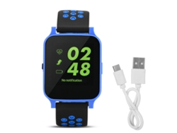 Reloj Inteligente Rastreador De Fitness Bluetooth Monitor De Frecuencia Cardíaca Y Sueño Azul