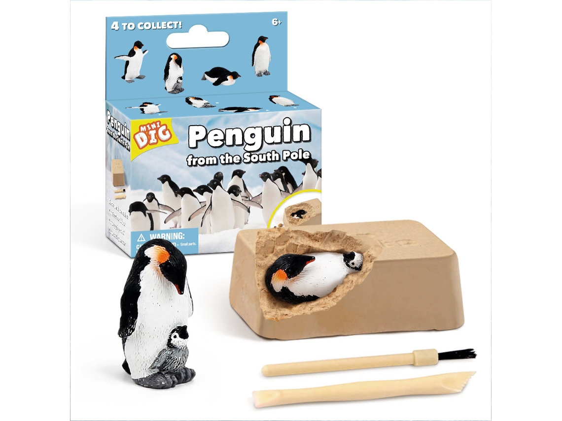 Ats-juguete Educativo De Arqueología Para Niños: Conjunto De Excavación De Tesoro Pirata Pingüino Diy Para Niños
