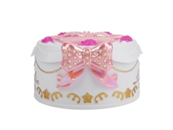 Caja De Música Miniatura Con Bailarina Giratoria Y Almacenamiento De Joyería Para Niñas (blanco)