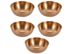 Juego de 5 platos laterales de acero inoxidable. MEOIRUERY