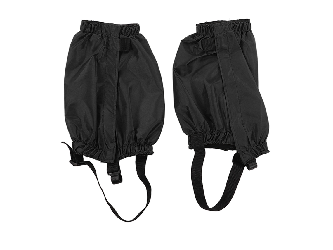 Protectores De Piernas Impermeables De Fibra De Poliéster Para Senderismo, Acampada, Escalada Y Pesca - Negro