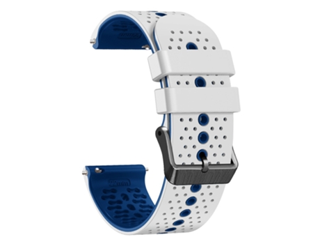 Correa de Silicona 22mm dos colores para Garmin Forerunner 255/745 - blanco/azul