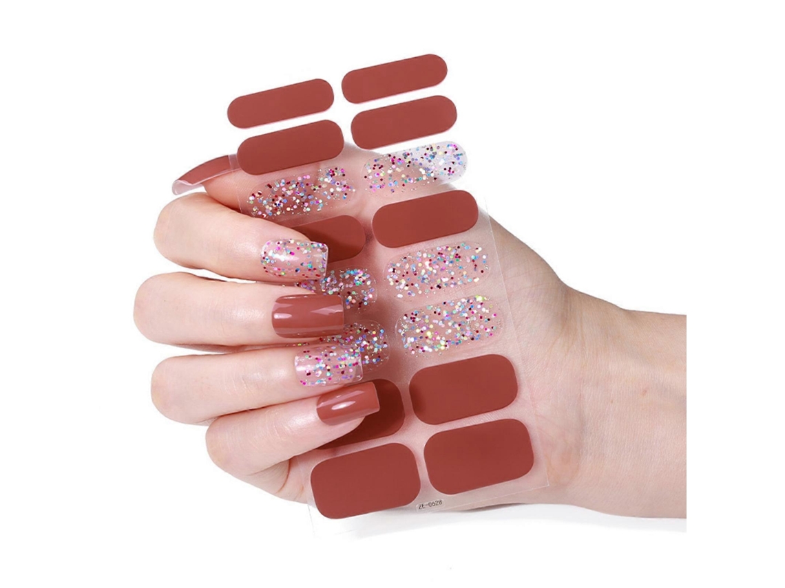 Tiras de esmalte de uñas, pegatinas para decoración de uñas, geles navideños, tiras de uñas, pegatinas para esmalte de uñas, envolturas para uñas, decoración de uñas Nostalgia88