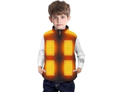 2026-chaleco Caliente Para Niños 13 Zonas De Calentamiento Impermeable Lavable Usb Regulable Temperaturas Para Camping Ski Senderismo