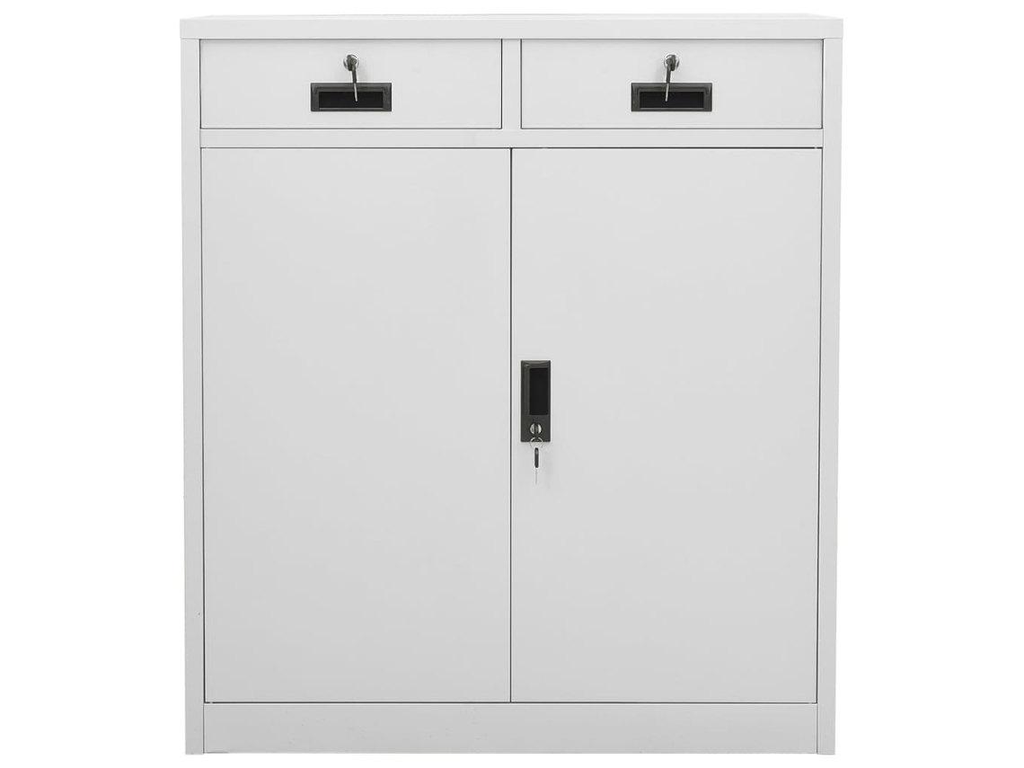 Armario de oficina 90x40x102 cm Acero Gris Claro MAISON EXCLUSIVE