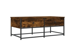 Maison Exclusive - Mesa De Centro Madera De Ingeniería Roble Ahumado 100x51x40 Cm