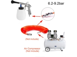 Compresor de aire de aluminio ultrasilencioso y resistente a la oxidación, rendimiento de calidad profesional, motor de inducción, compatible con kit Fe