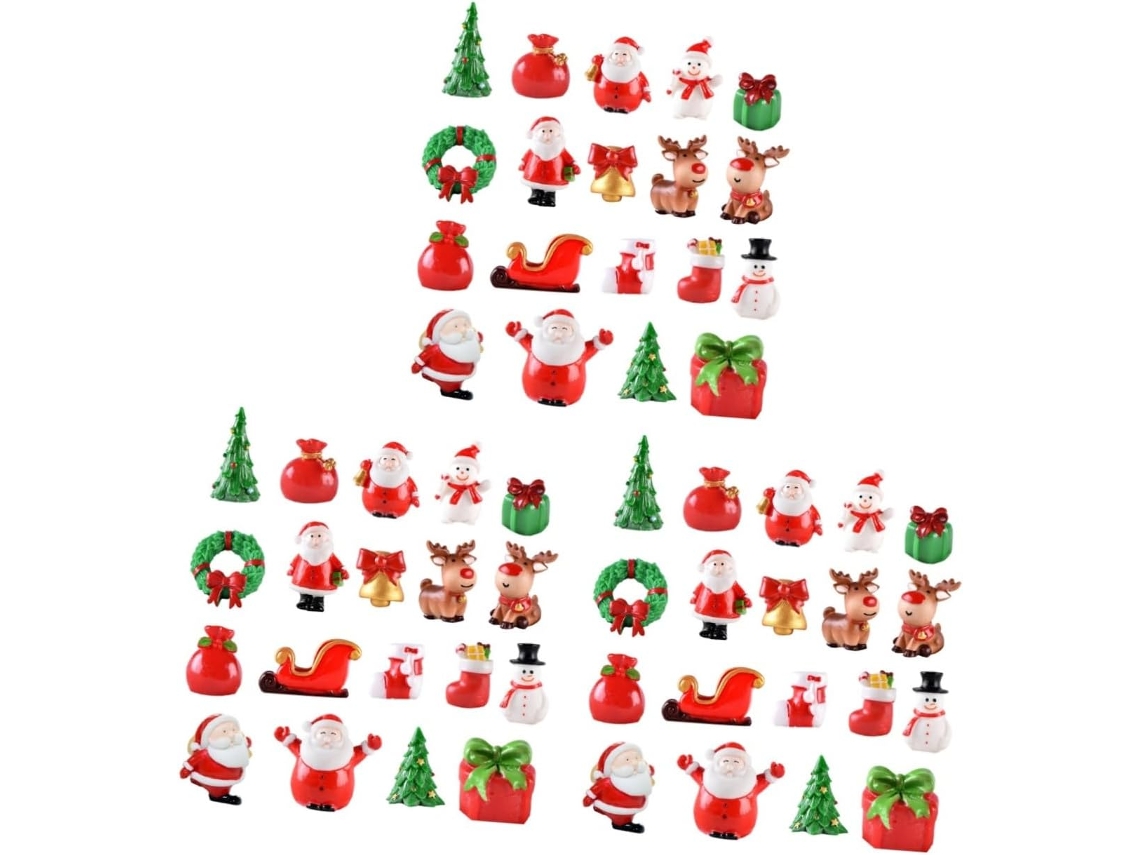 3 Juegos De Micro Paisajes Navideños, Adornos De Decoración Navideña