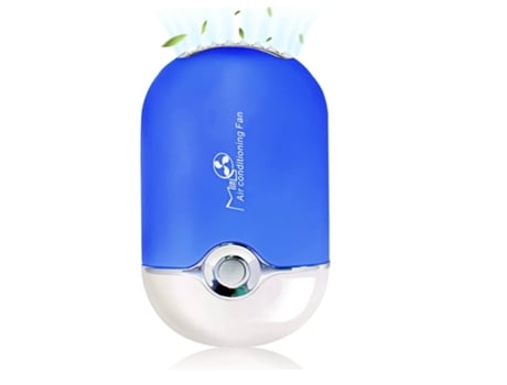 Mini ventilador USB recargable mini ventilador portátil ventilador de refrigeración sin aspas secador de pestañas portátil azul BISBISOUS