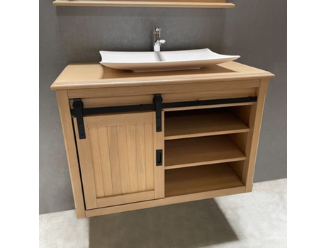 Juego De Muebles De Baño - Authentica - Conjunto De Muebles - Roble_Blanco - 93X51X62Cm BYCA