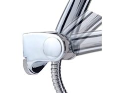 RNEMITERY Portacabeza de ducha universal en forma de U, apariencia gris metálico brillante que garantiza la durabilidad y la longevidad, acabado de cromo para b