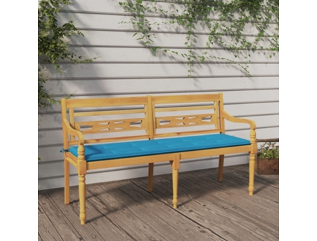 Banco VIDAXL Marrón Teca (150 cm)