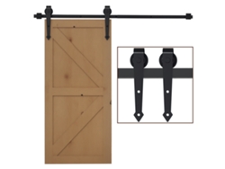 Kit Puerta Corredera Acero Carbono 100 Kg Estilo Rústico