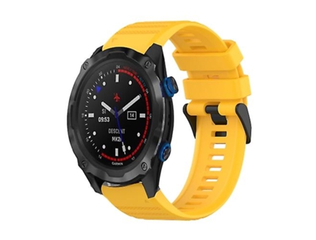 Correa Smartwatch Para Garmin Descent Mk 2I 26Mm Herramienta Amarilla VENISYMLIS