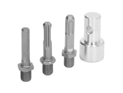 Adaptador Para Broca Helicoidal, Jardín, Acero Al Carbono, Conector De Mandril Redondo, 2 Orificios, 2 Ranuras, Herramientas