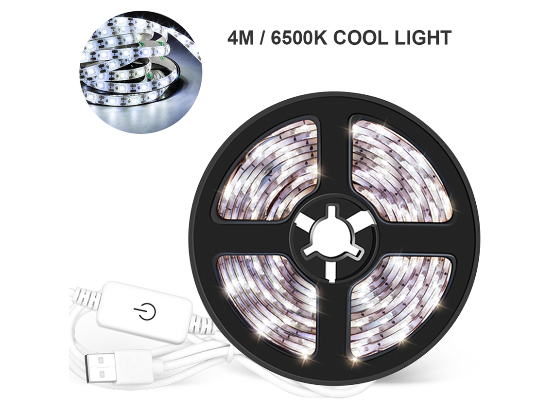2026-tiras Led Regulables Con Control Táctil 4m 240leds Luz De Cuerda Usb Para Tv, Escritorio, Hogar, Cocina Y Decoración