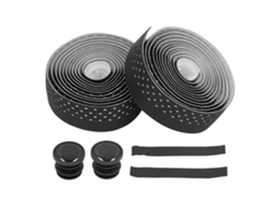 Omni-2pcs Cinta Para Manillar De Bicicleta De Carretera Antideslizante Cubre Manillas De Ciclismo Para Viaje Cómodo Negro