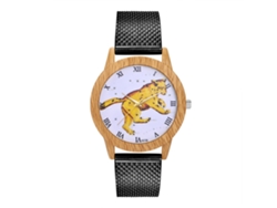 Reloj De Pulsera Unisex De Cuarzo Con Correa De Silicona Negra.