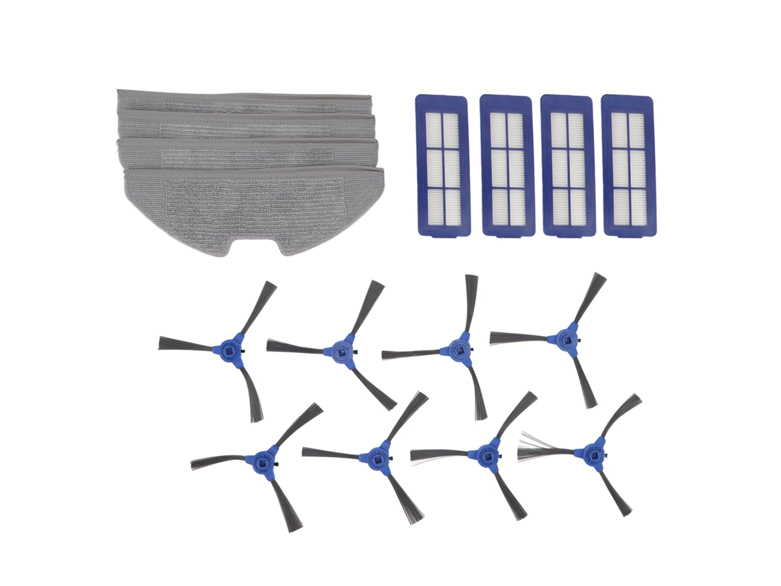 Kit De Filtros Y Accesorios Para Aspiradora Robot G10 G30 Con 4 Filtros, 4 Paños Y 8 Cepillos Laterales.