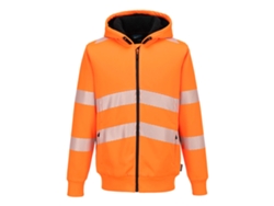 Sudadera Alta Visibilidad Invernal Con Cremallera | Trabajo Frío Naranja / Xl