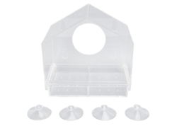 Ventana De Comedero Para Pájaros, Accesorio De Tetina De Plástico Transparente, Lindo Para El Hogar
